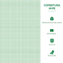 Mini Serra da Giardino 180x90x70 cm in Polietilene Verde