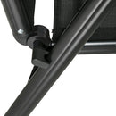 Set Tavolo e 6 Sedie da Giardino Pieghevoli in Texteline Nero