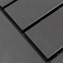 Consolle Trucco con Specchio e Sgabello in Truciolato Grigio