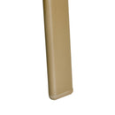 Set Salotto da Giardino Divano 2 Poltrone e Tavolino in Metallo e Texteline Kaki