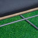 Set Salotto da Giardino Divano 2 Poltrone e Tavolino in Rattan Naturale e Poliestere Nero