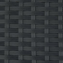 Tavolo da Giardino 80x80x74 cm in Alluminio e Plastica Nero e Color Legno