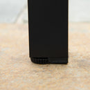 Tavolo da Giardino 80x80x74 cm in Alluminio e Plastica Nero e Color Legno