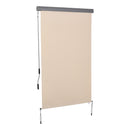 Tenda da Sole Avvolgibile da Soffitto 120x200 cm con Manovella Beige