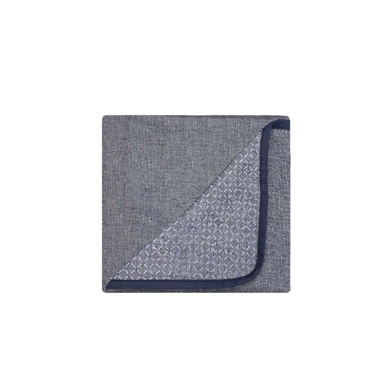 Copridivano con Copri Braccioli in Poliestere Blu Scuro Varie Misure