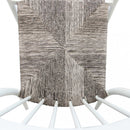 Sedia Martinica Impilabile 55x57x86 h cm in Alluminio Bianco