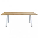 Tavolo Nevis 200x100x74 h cm in Legno Bianco