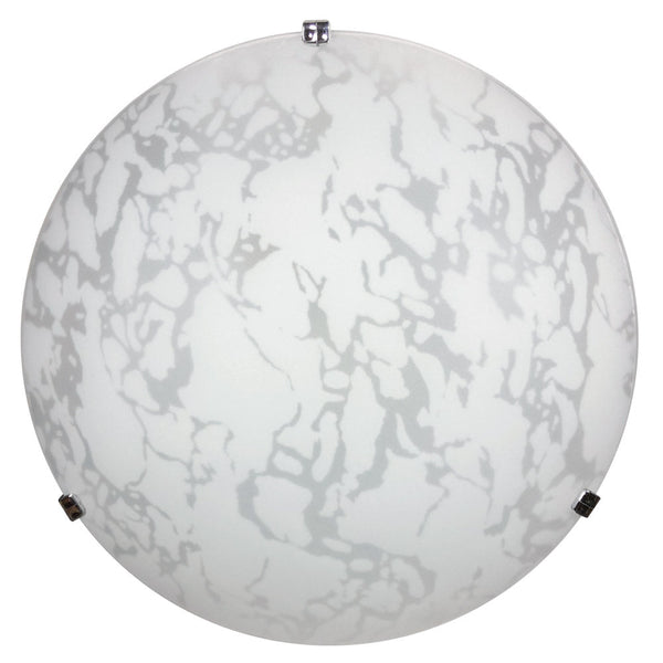 Deckenleuchte 1xE27 Haken Chromplatte Glas Weiß Dekoriert Marmor E-Energy Maida prezzo