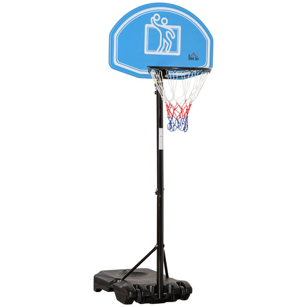 prezzo Basketballkorb höhenverstellbar 195-245 cm in Stahl und HDPE Blau