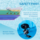 Canoa Gonfiabile 2 Posti 330x105x50 cm in PVC Azzurro