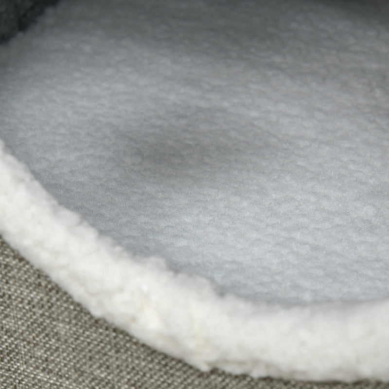 Cuccia per Gatti Pieghevole 73x42x34 cm in MDF e Sisal Grigio e Bianco