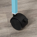 Voliera Gabbia per Uccelli 51,5x50x140 cm in Acciaio Azzurro