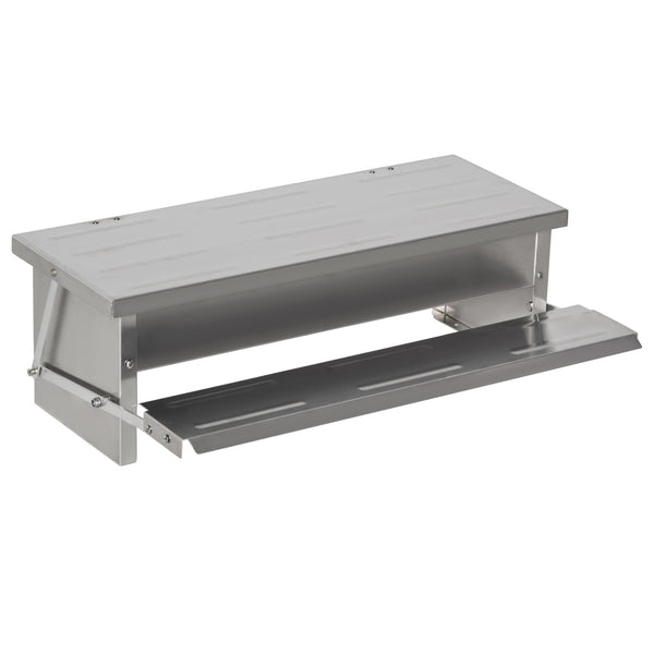 Futterautomat für Hühner 56 x 37 x 18,5 cm aus silberfarbenem Aluminium sconto