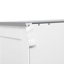 Mobiletto Bagno 2 Ante 2 Cassetti 1 Ripiano 68x33x76 cm in MDF Bianco