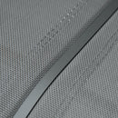 Panchina Dondolo da Giardino 151x75x85 cm in Metallo e Texteline Grigio