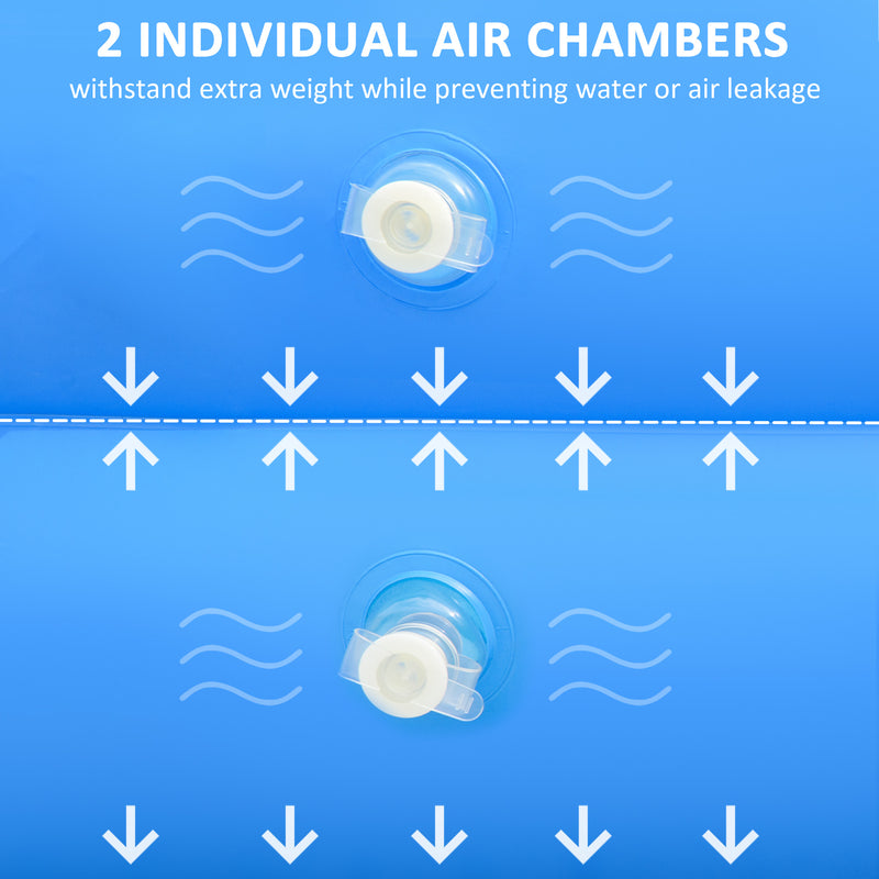 Piscina Gonfiabile 262x176x56 cm in PVC Blu