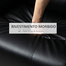 Poltrona Relax Reclinabile Manuale 100x89x100 cm in in Similpelle Nero