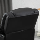 Poltrona Relax Reclinabile Manuale 100x89x100 cm in in Similpelle Nero