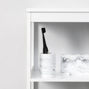 Mobile Scaffale Bagno 5 Ripiani 30x30x140 cm in MDF Bianco