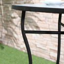 Set Tavolo e 2 Sedie Pieghevoli da Giardino con Mosaico in Metallo