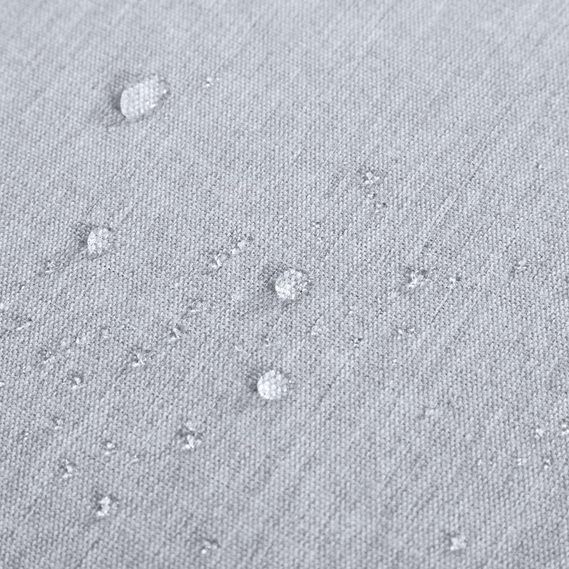 Set da Giardino Divano 2 Poltrone e Tavolino in Alluminio Bianco e Grigio