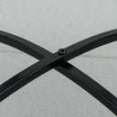 Tavolino da Giardino Ø35,5x53,5 cm in Metallo con Mosaico