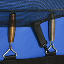 Trampolino Tappeto Elastico per Bambini Ø210 cm in con Rete di Sicurezza Blu