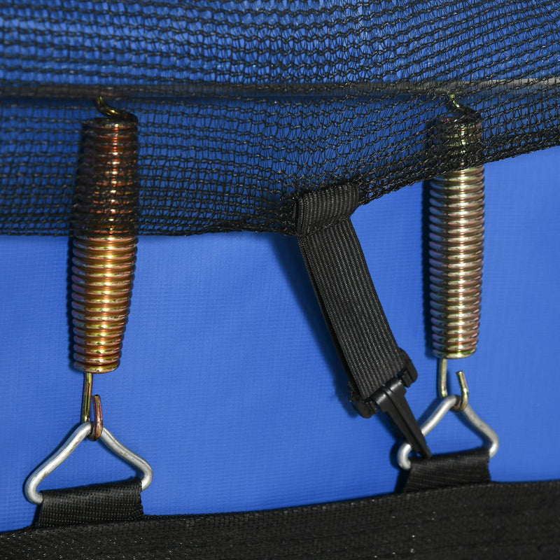 Trampolino Tappeto Elastico per Bambini Ø210 cm in con Rete di Sicurezza Blu