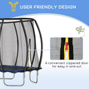 Trampolino Tappeto Elastico per Bambini Ø210 cm in con Rete di Sicurezza Blu