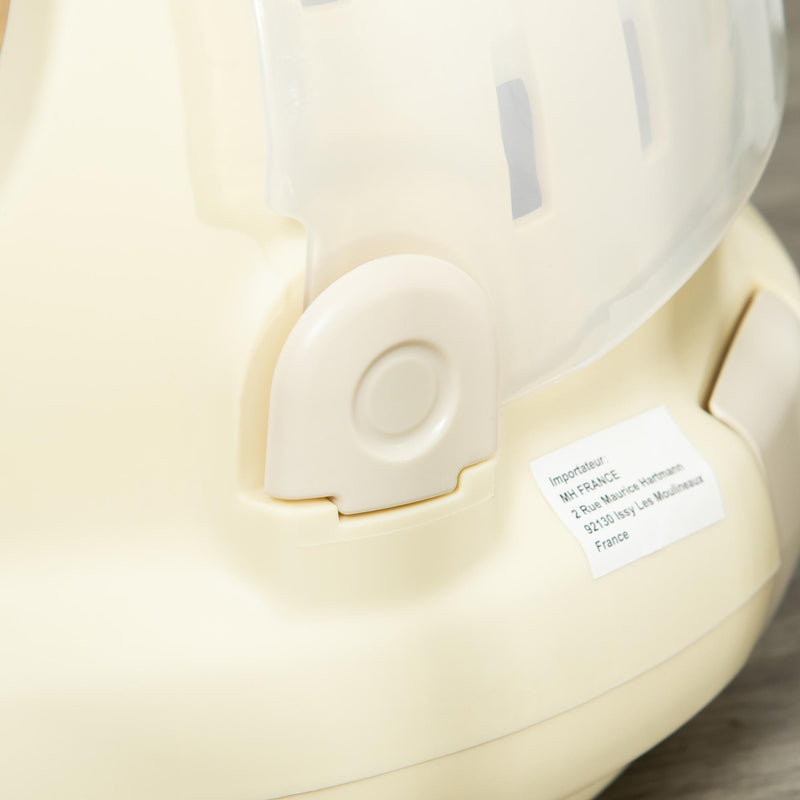 Trasportino Cuccia per Gatti Ø41x35,2 cm con Peluche Interno Beige