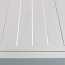 Tavolo Formentera 200/300x100x74 h cm in Alluminio Tortora