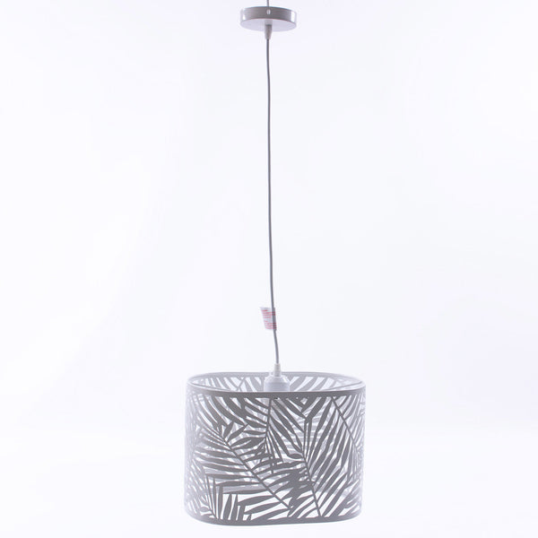 Lampadario a Sospensione 32x20xH25 cm in Metallo Traforato Bianco acquista