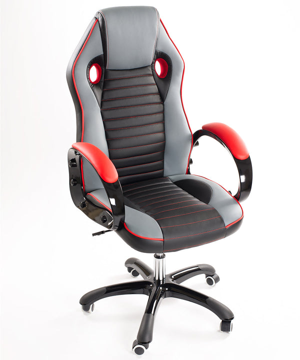 online Präsidenten-Gaming-Bürostuhl aus Kunstleder Bozzini Sport Racing Red