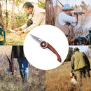 Coltello Pieghevole con Manico in Legno Testa di Moro