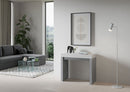 Consolle Allungabile 90-196x40x77 cm in Nobilitato Bianco e Grigio