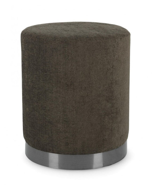 Pouf Ø 35x42 cm Ernestine in Tessuto Timo sconto