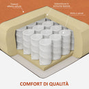Poltrona Moderna da Camera 70x76x92 cm in Tessuto Effetto Velluto Marrone 