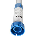 Aspirapolvere per Piscina Portatile 210x17x7 cm con Palo Telescopico Bianco e Blu