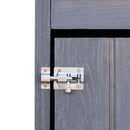 Casetta Box da Giardino 89x50x190 cm in Legno Grigio