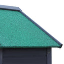 Casetta Box da Giardino 89x50x190 cm in Legno Grigio