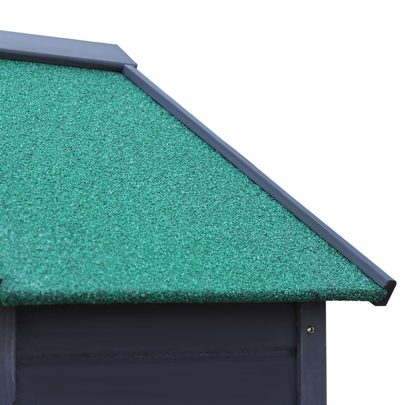 Casetta Box da Giardino 89x50x190 cm in Legno Grigio