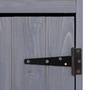 Casetta Box da Giardino 89x50x190 cm in Legno Grigio