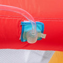 Castello Giostra Gonfiabile 390x300x197 cm con Scivolo Trampolino e Piscina Multicolore