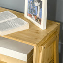 Comodino con Ripiano 43x32,5x42 cm in Bambù Naturale