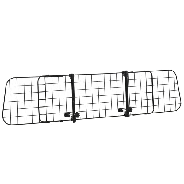 Verstellbares Trenngitter 91-152x30 cm für den Transport von Hunden im schwarzen Auto prezzo