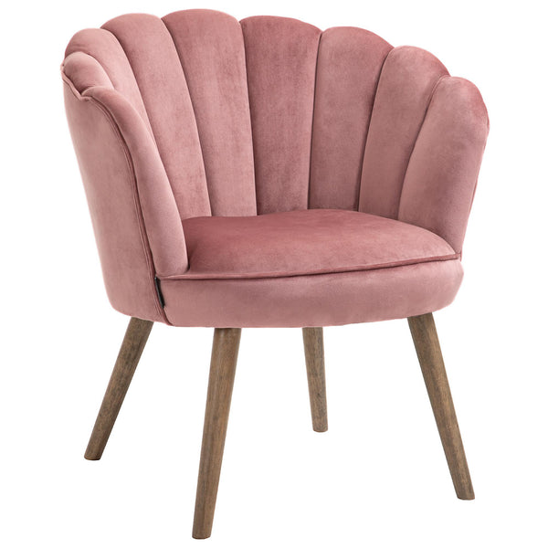 Gepolsterter Sessel 66x72x79 cm in rosa Samt online