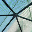 Serra da Giardino 3 Ripiani 225x194x215 cm in Acciaio e Polietilene Verde