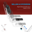 Cyclette Magnetica Pieghevole 43x97x109 cm con Display LCD Rossa