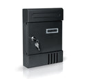 Cassetta Postale 21x7x30 cm Iron Grey fessura automatica Nera