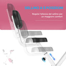 Cyclette Magnetica Pieghevole 43x97x109 cm con Display LCD Rosa